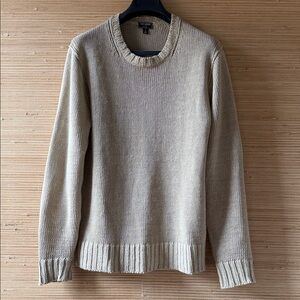 Todd Snyder Light Tan Linen Crewneck Sweater